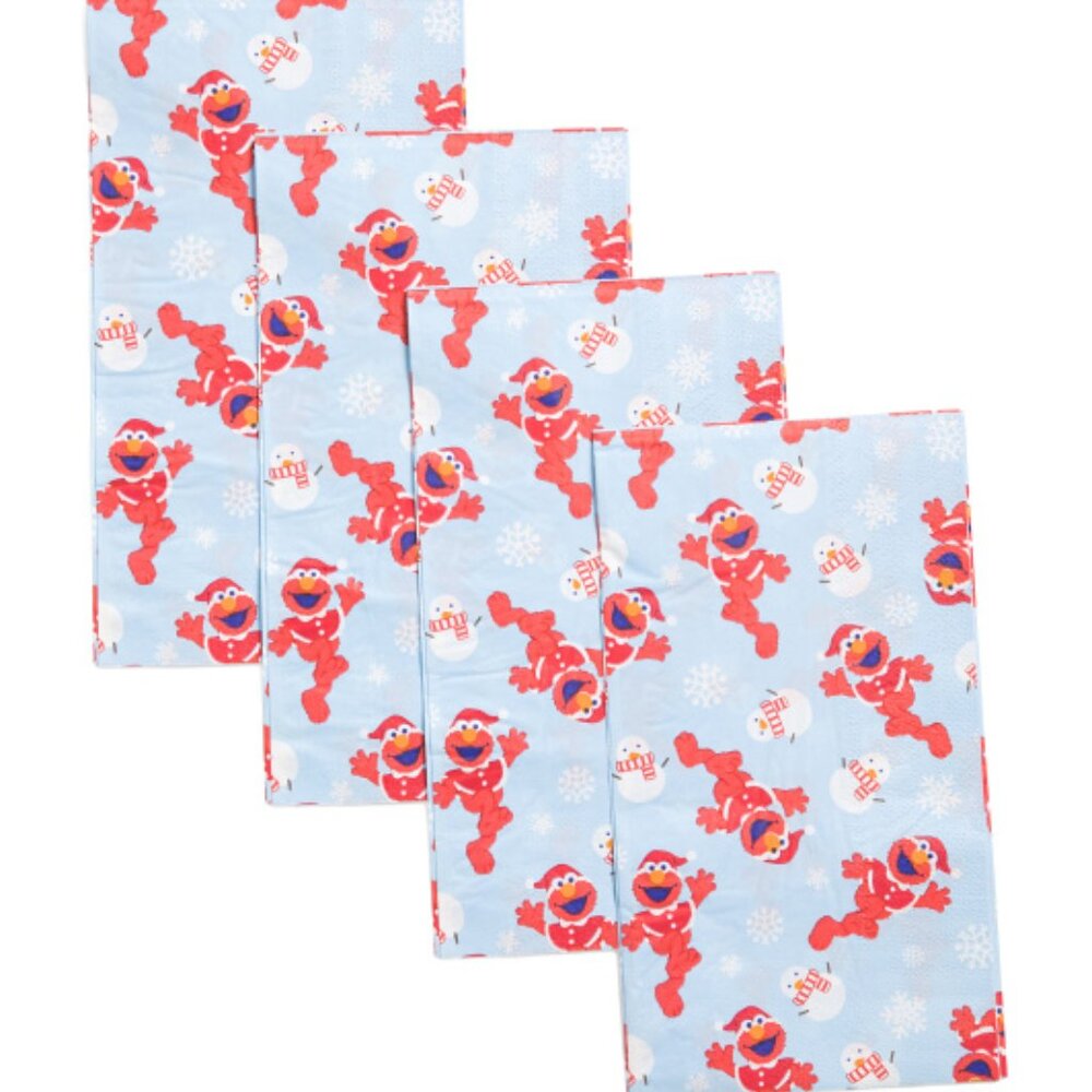 SESAME STREET ELMO Set Of 40 Snow Time Guest Napkins